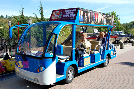 image showing the branson landing bus shuttle