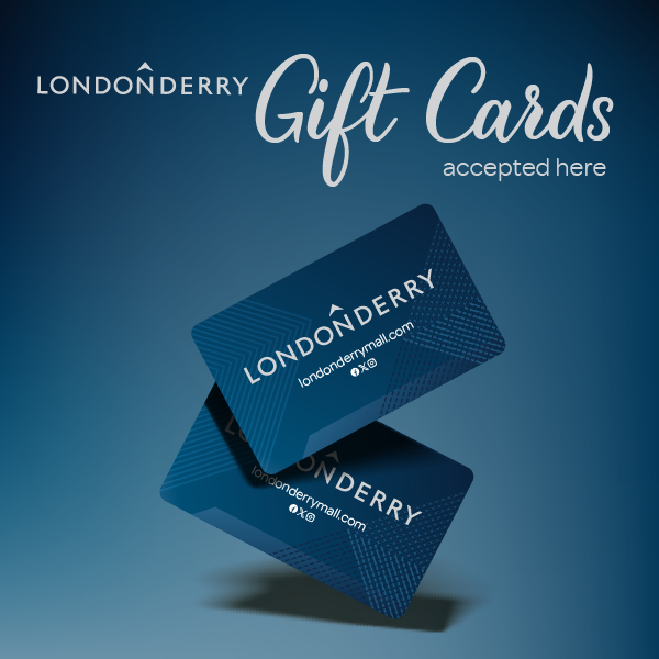 image saying: londonderry gift cards accepted here