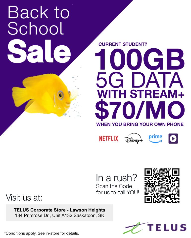 Telus Back to School Wins! Lawson Heights Mall Saskatoon