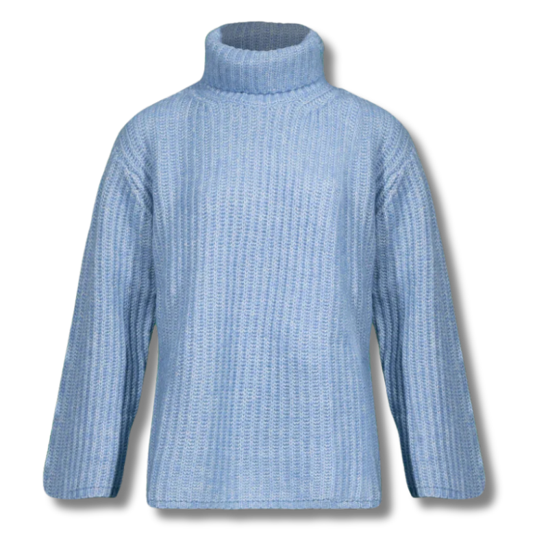 Light blue turtleneck