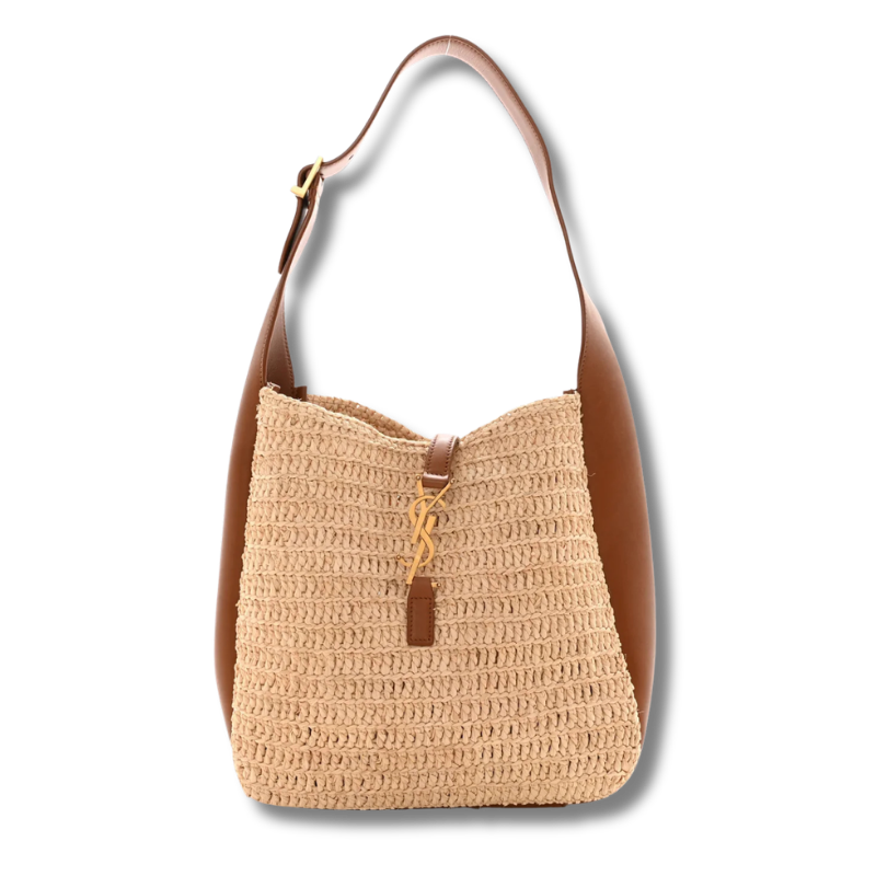 Brown bag with YSL logo