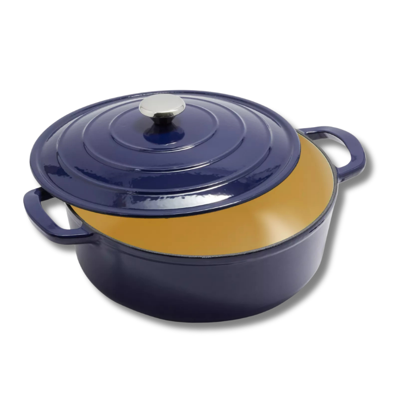 Blue dutch oven
