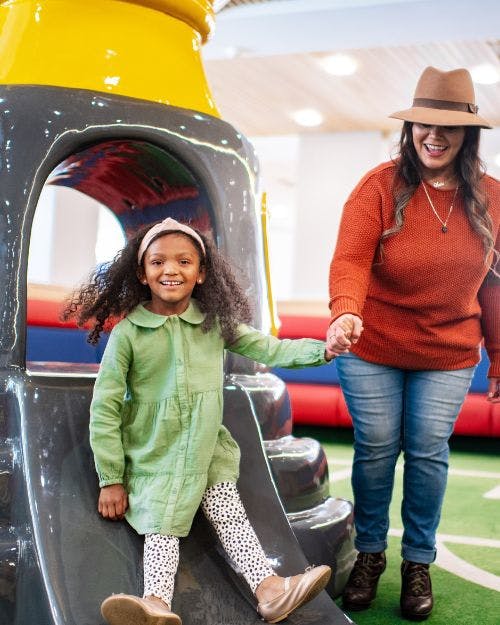 City Creek Center - Get out of the cold and bring your kids to our Real Salt  Lake themed play area! Photo: SLC Moms