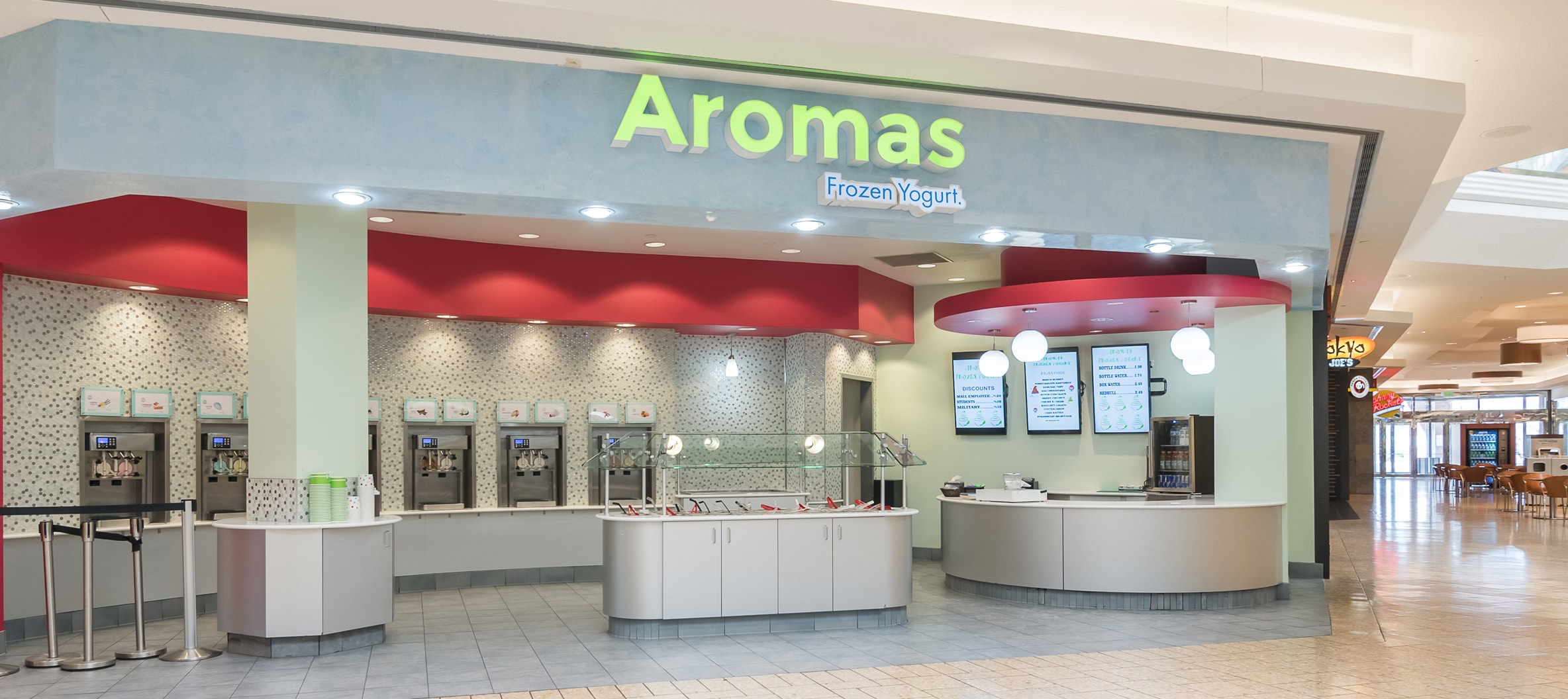 Aromas Frozen Yogurt Denver Cherry Creek Shopping Center