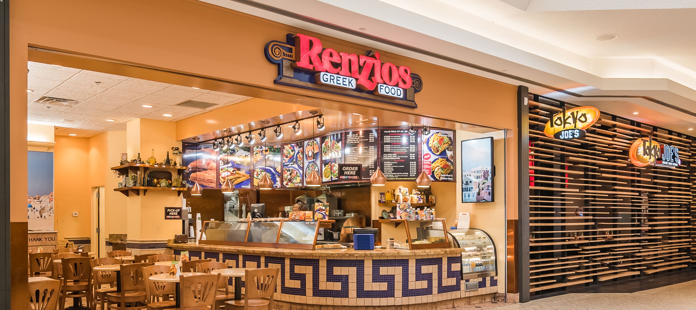 Renzios Greek Food Denver Cherry Creek Shopping Center