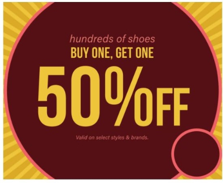 shoes bogo half off