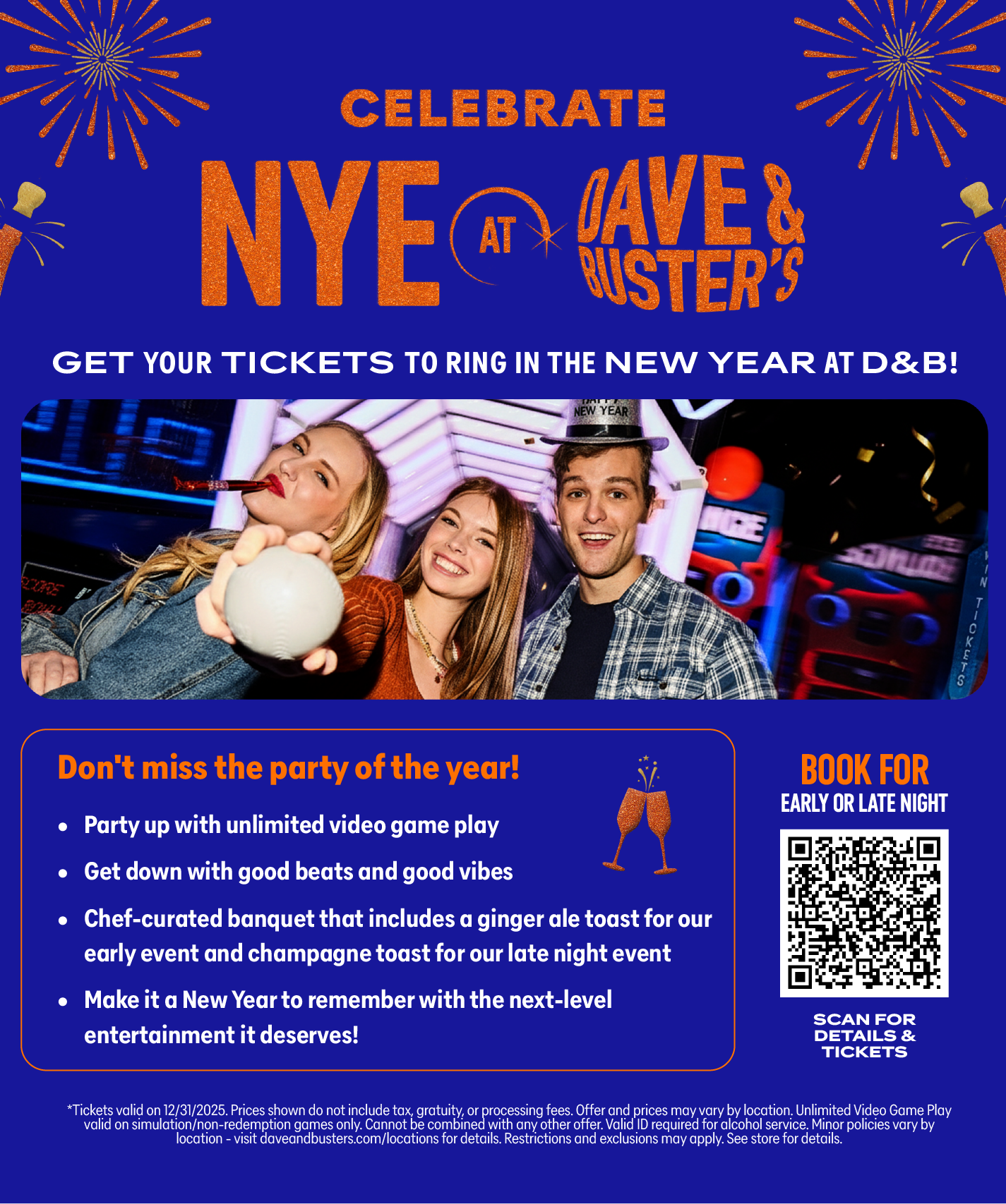 Celebrate NYE at D&B