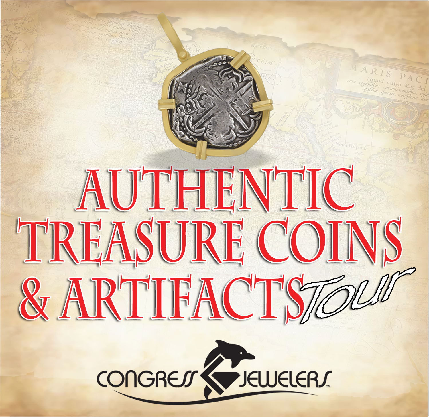 Authentic Treasure Coins & Artifacts Tour