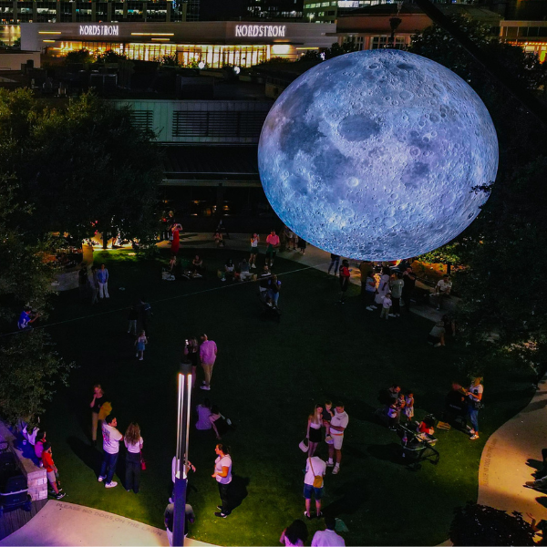 Museum of the Moon at Domain NORTHSIDE on KXAN