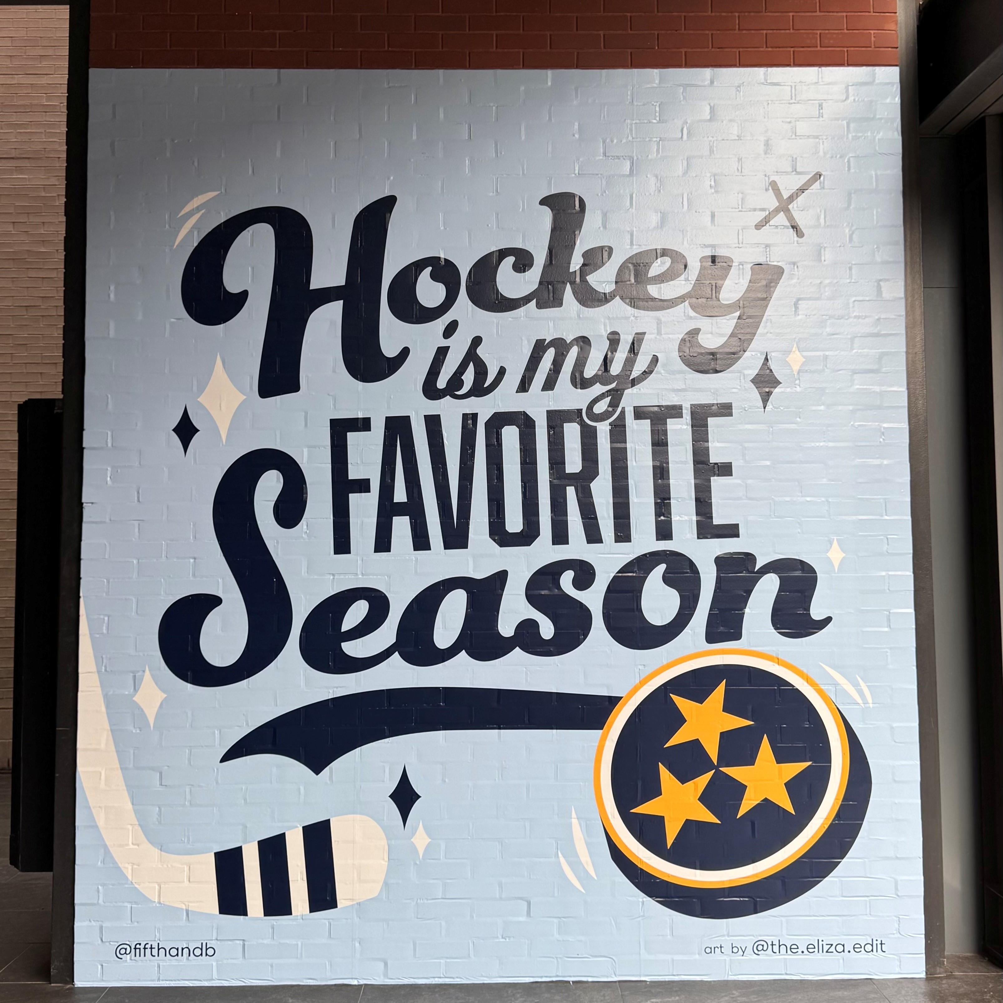 HOCKEY IS MY FAVORITE SEASON MURAL