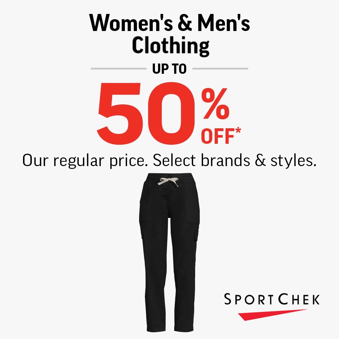 Sport Chek CLOTHING SALE! Cataraqui Centre Kingston