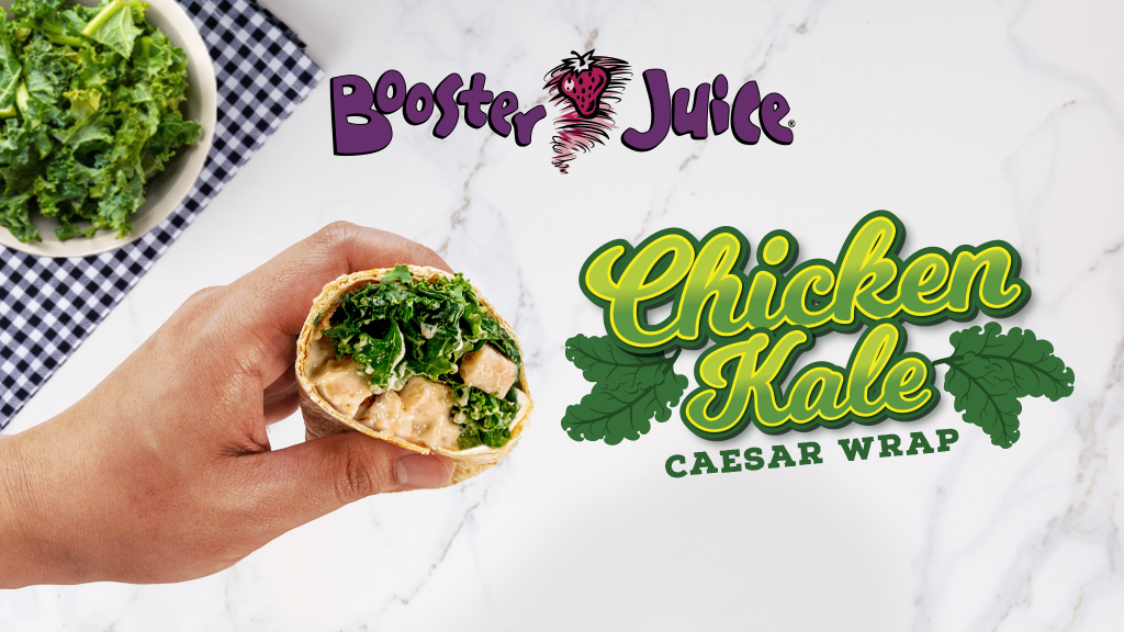 Chicken Kale Caesar Wrap