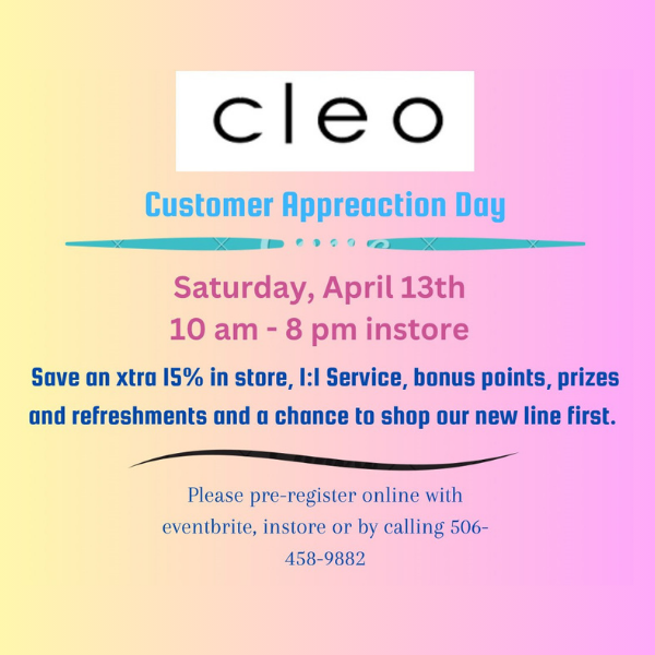 Cleo Customer Appreciation Day Regent Mall Fredericton