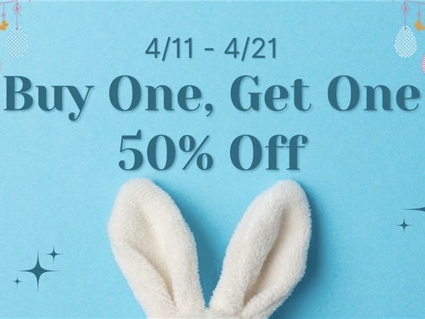 Buy One, Get One 50% Off