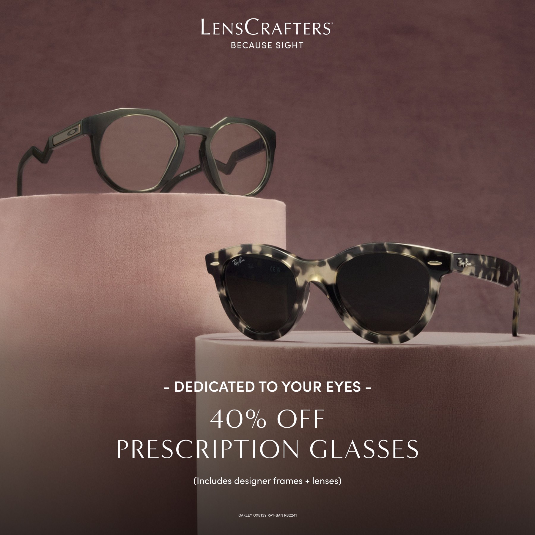 40% Off Prescription Glasses!