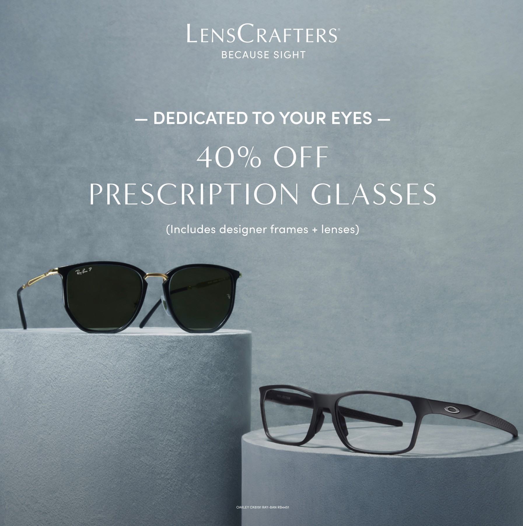  40% OFF PRESCRIPTION GLASSES
