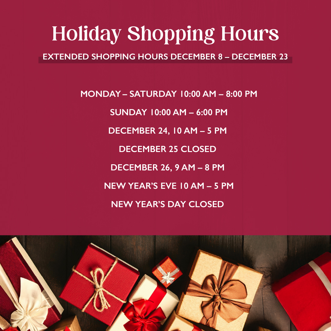 Extended Holiday Shopping Hours 