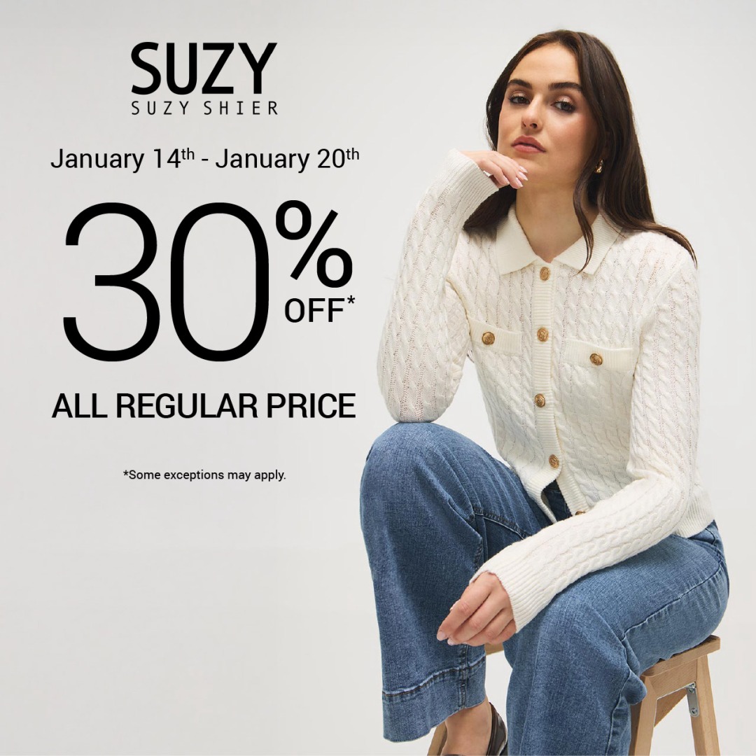 30% OFF REGULAR PRICE