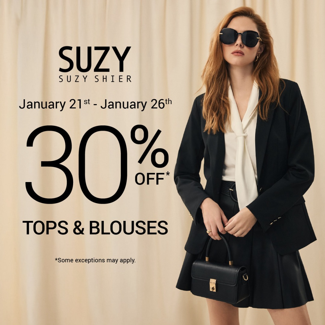 Just in: Tops at 30% off