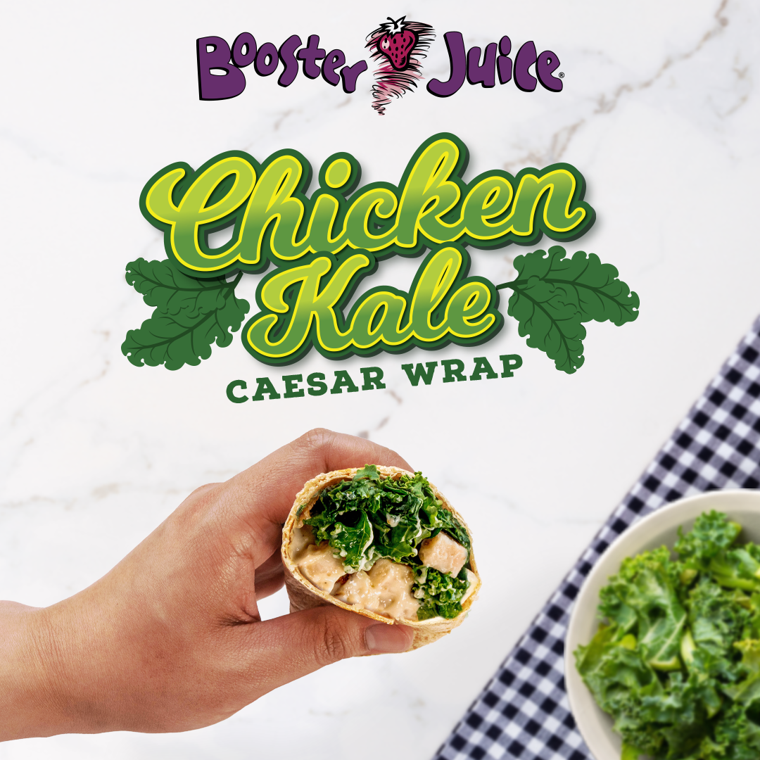 Chicken Kale Caesar Wrap