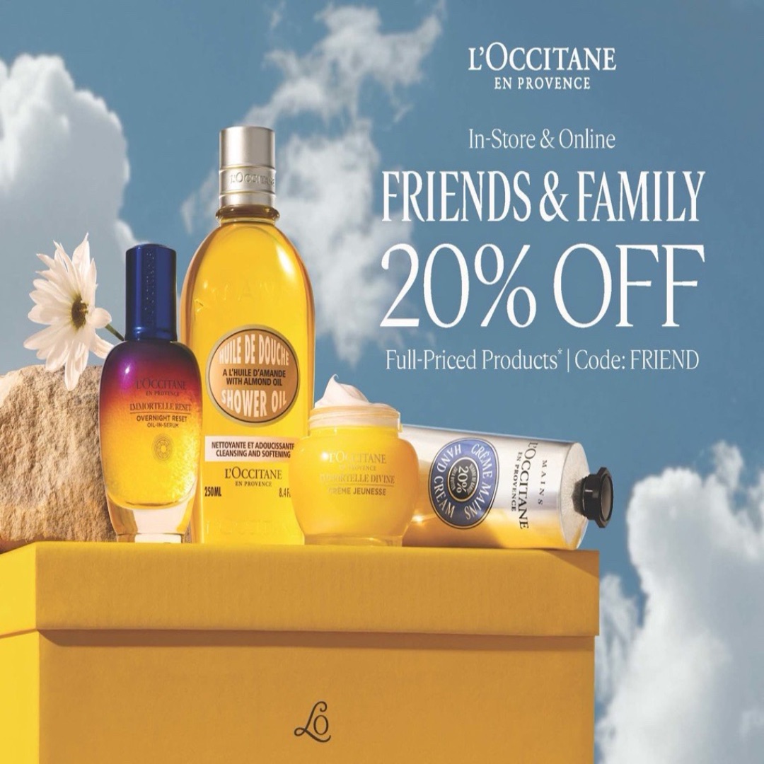 exclusive Friends & Family promotion 