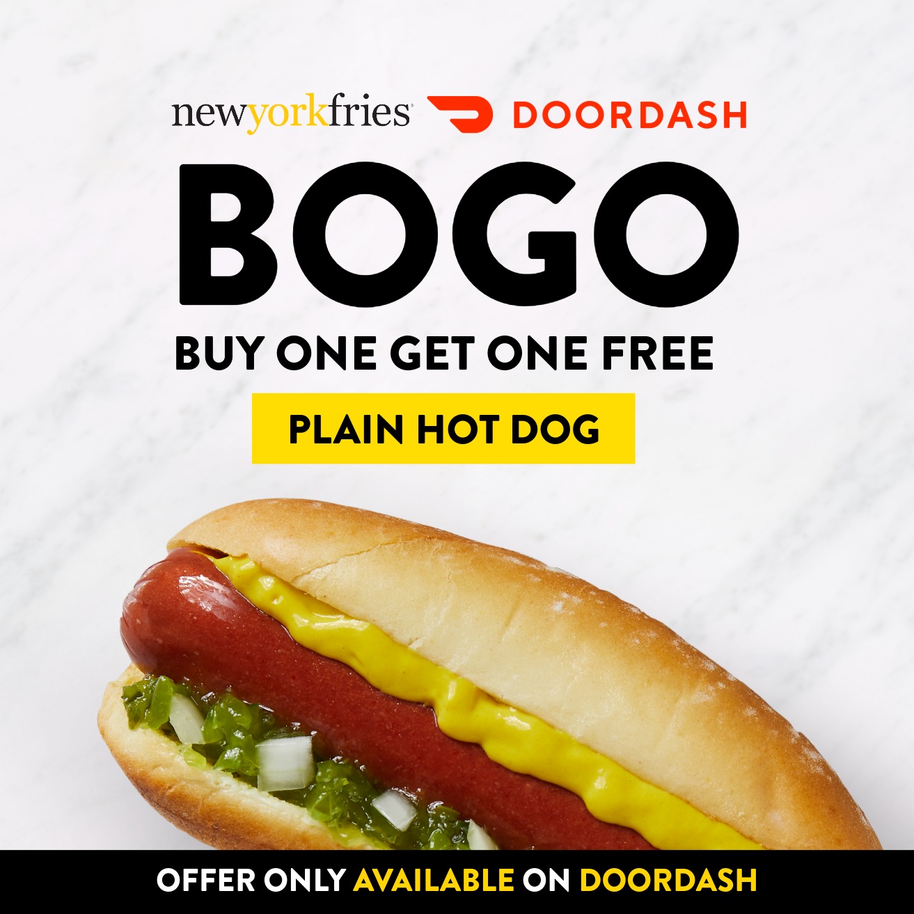  BOGO Plain Hot Dog