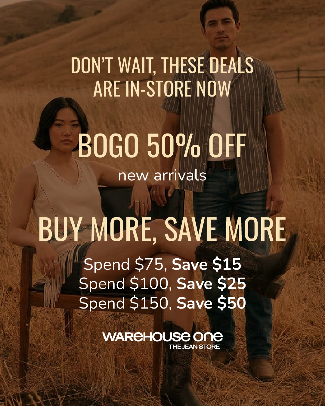 BOGO 50% Off New Arrivals