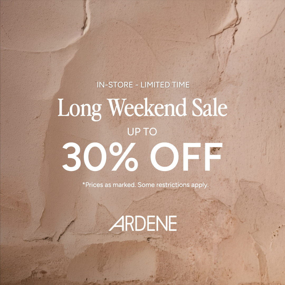   Long Weekend Sale #ardenelove