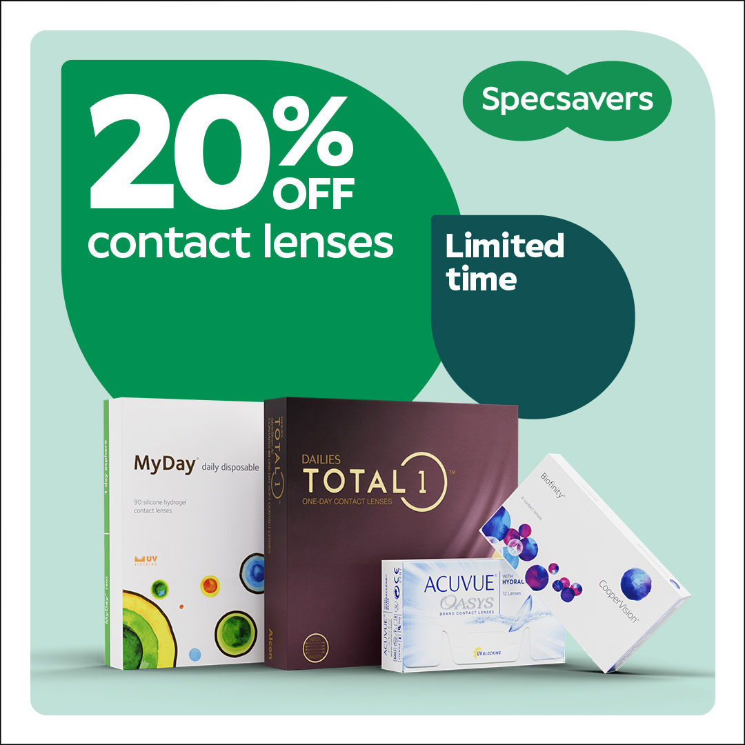 20% off on Contact Lenses