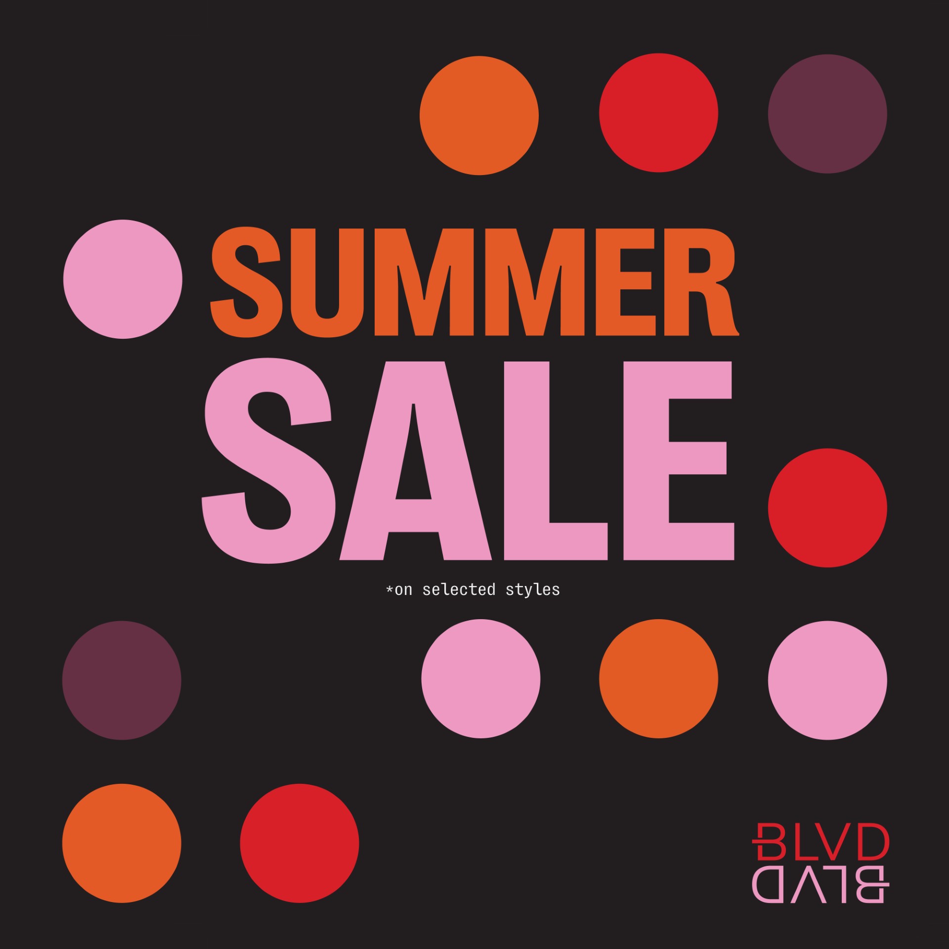 &nbsp;"Summer Sale on now at BLVD Shoes.&nbsp;