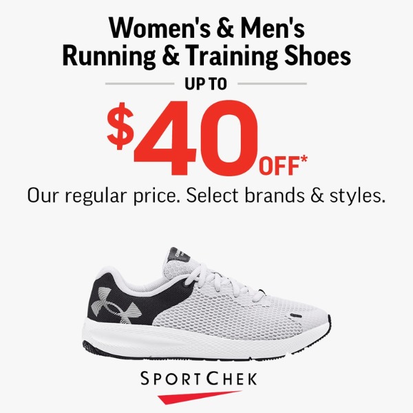 Sport Chek Women’s & Men’s Running & Training Shoes Up To 40 Off