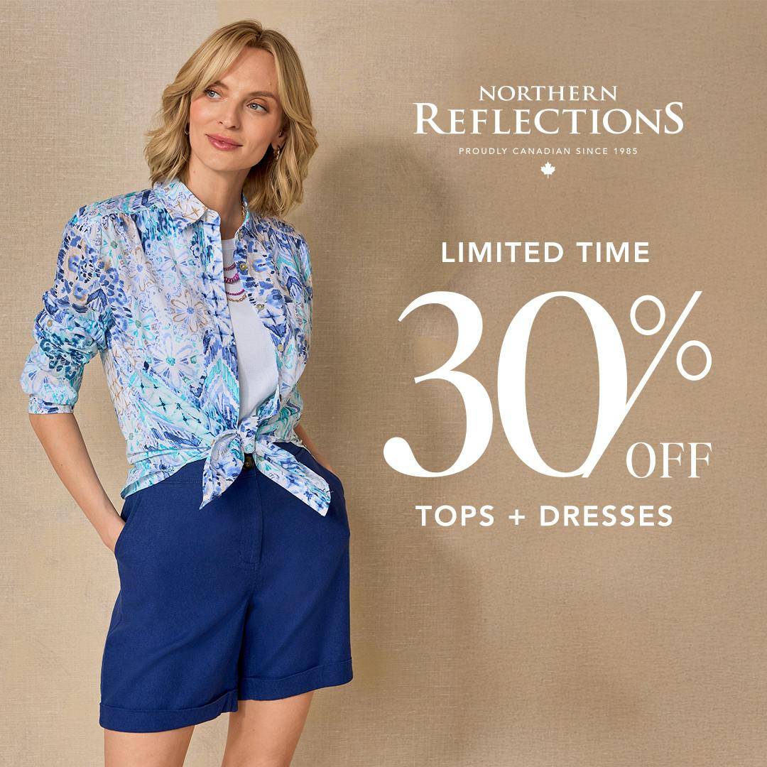 30% off Tops & Dresses - Easy Styles for Sunny Days