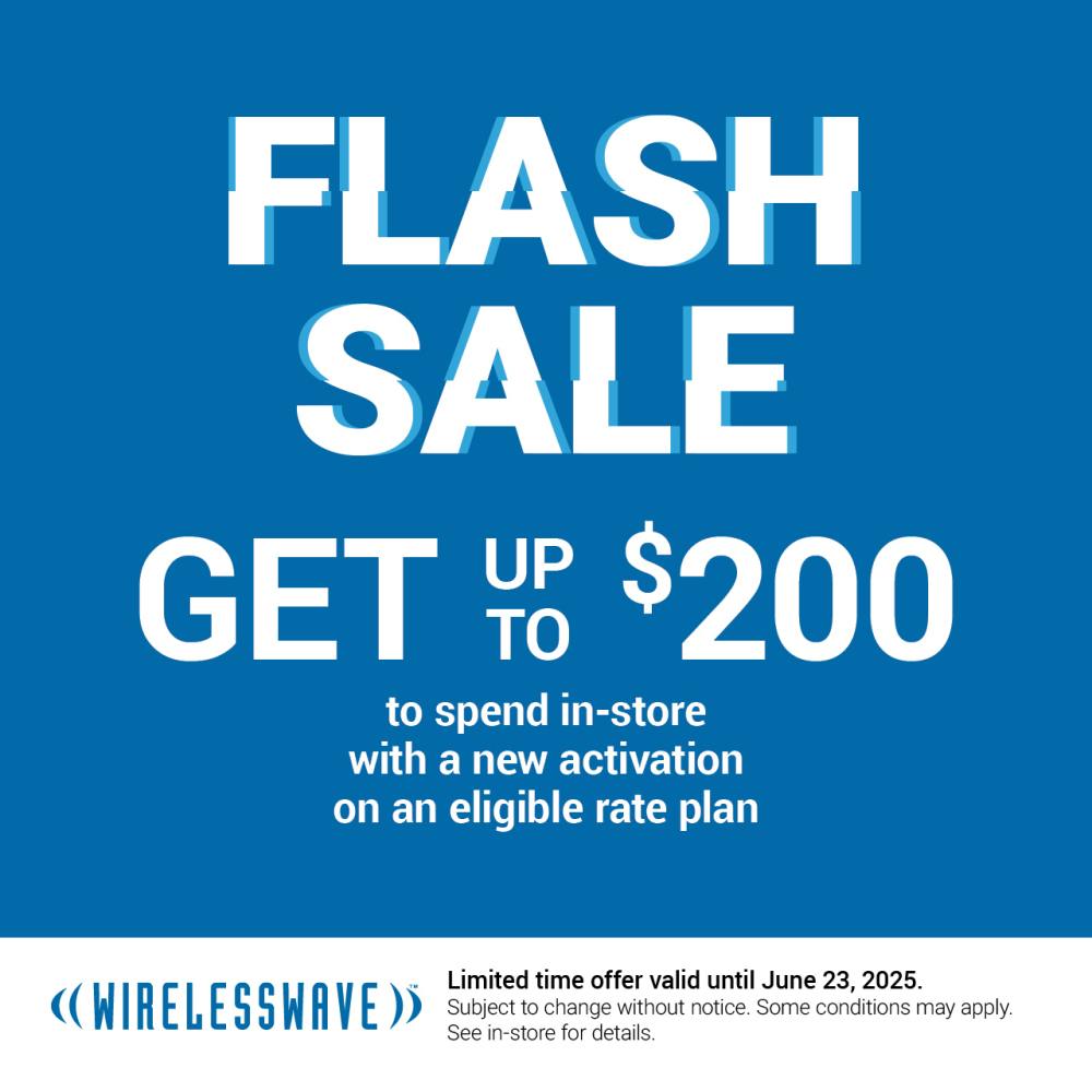 Flash Sale: Get up to $200 to spend in-store*