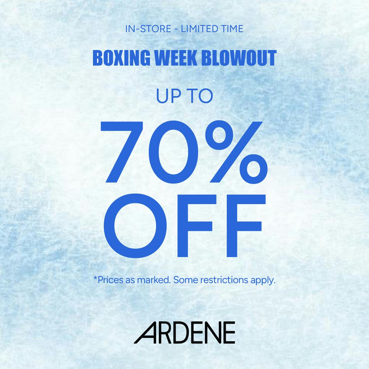 Boxing Week Blowout 