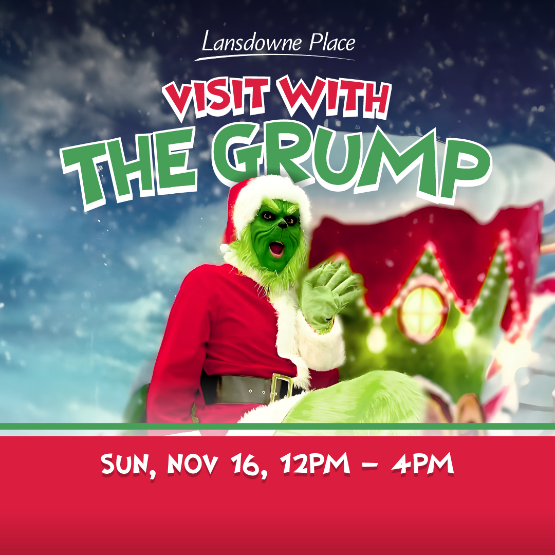 Image of the grump with text that reads visit with the grump Sun Nov 16