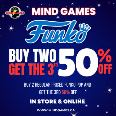 Buy 2 Regular Funko Pops, Get the 3rd at 50% Off