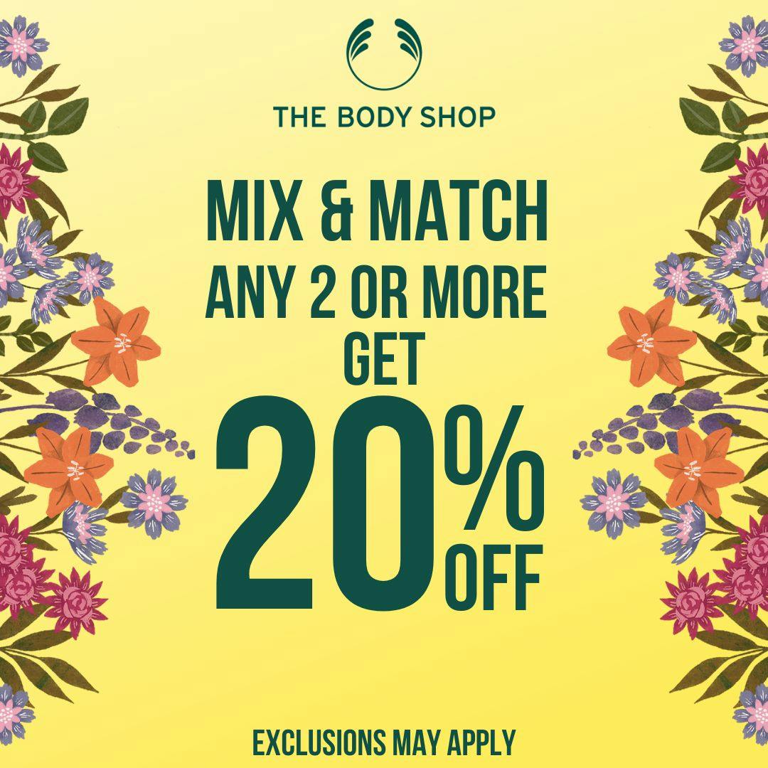 Mix & Match 20% OFF* 