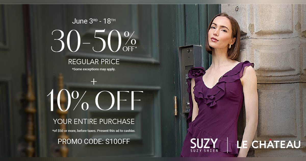 30-50% Off Regular Price + 10% Off!