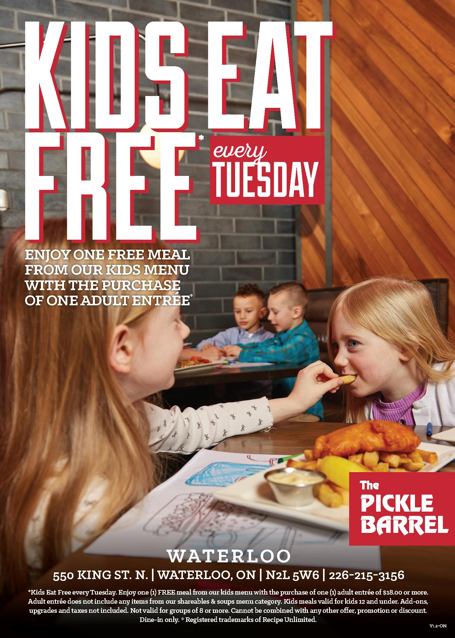 Kids Eat Free - Every Tuesday