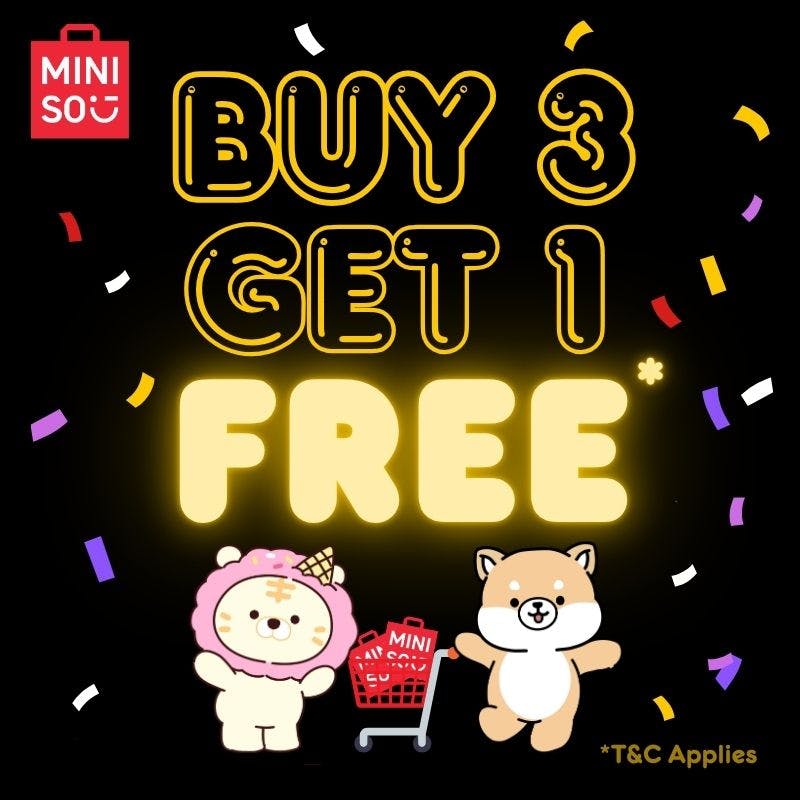 Buy 3, Get 1 FREE Storewide