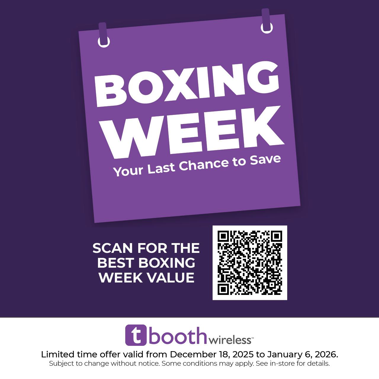 BOXING WEEK — Your Last Chance to Save