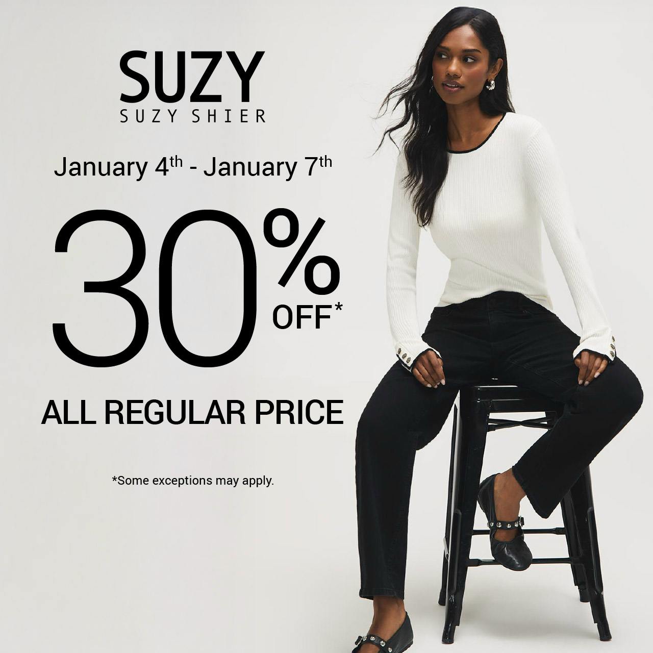 30% OFF REGULAR PRICE