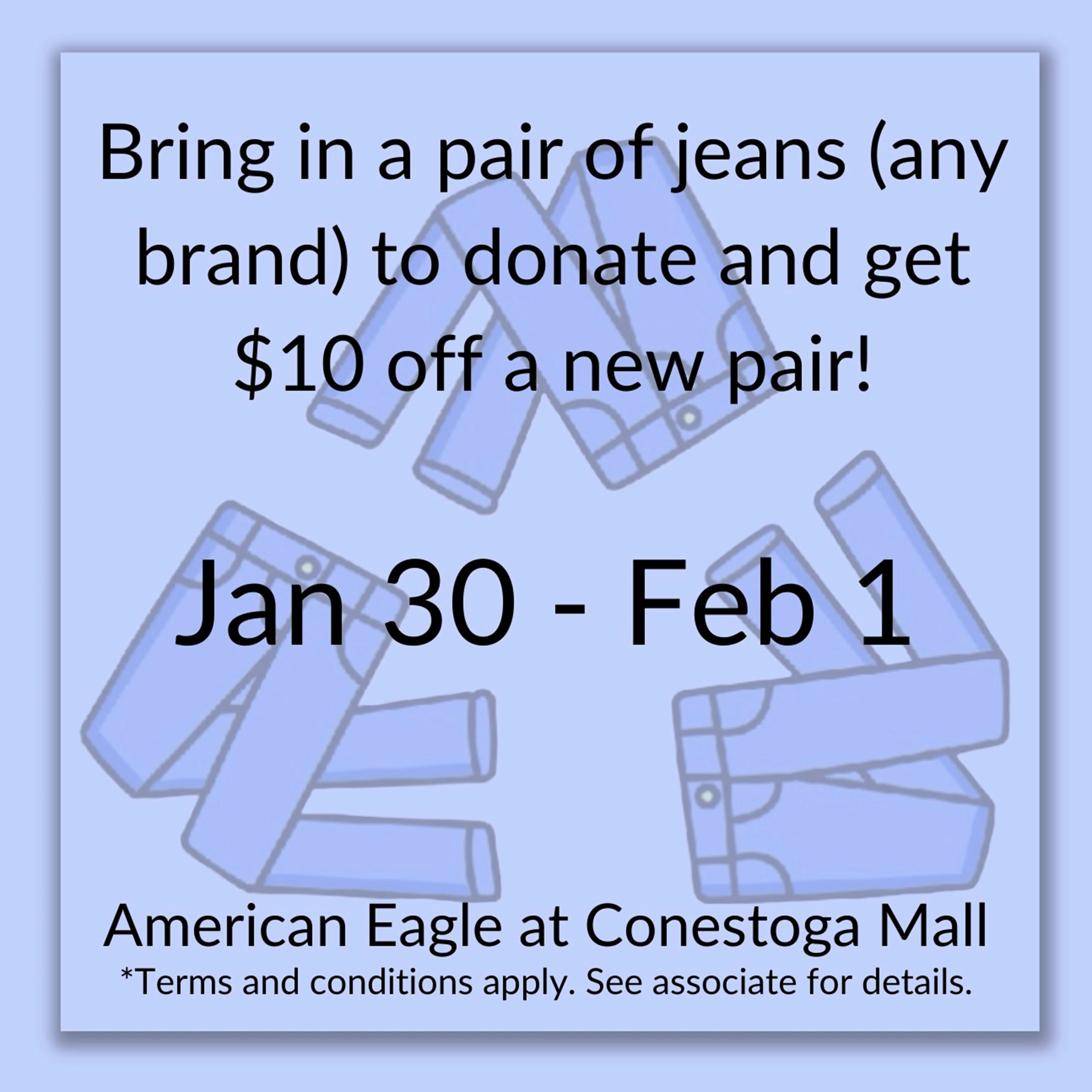 👖 Denim Donation Days at American Eagle