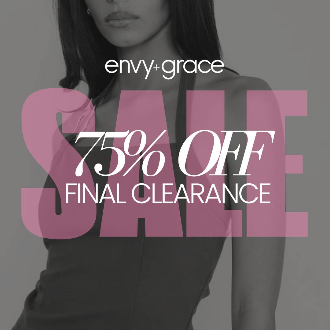 75% off clearance styles.