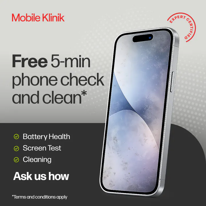 Free 5-min phone check and clean*