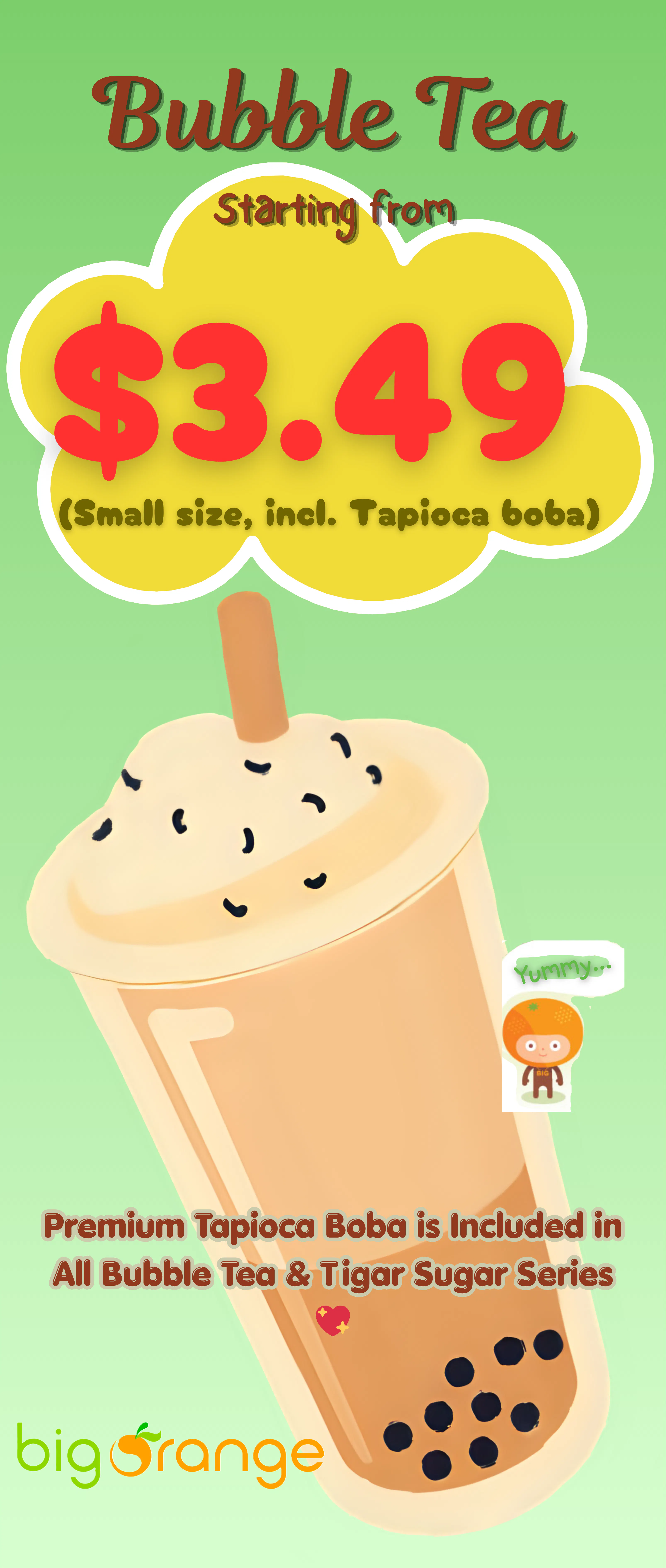 🧋 Bubble Tea Starting at $3.49