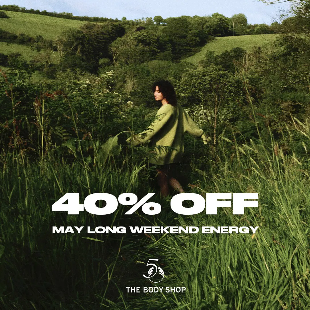 40% Off May Long Weekend Energy