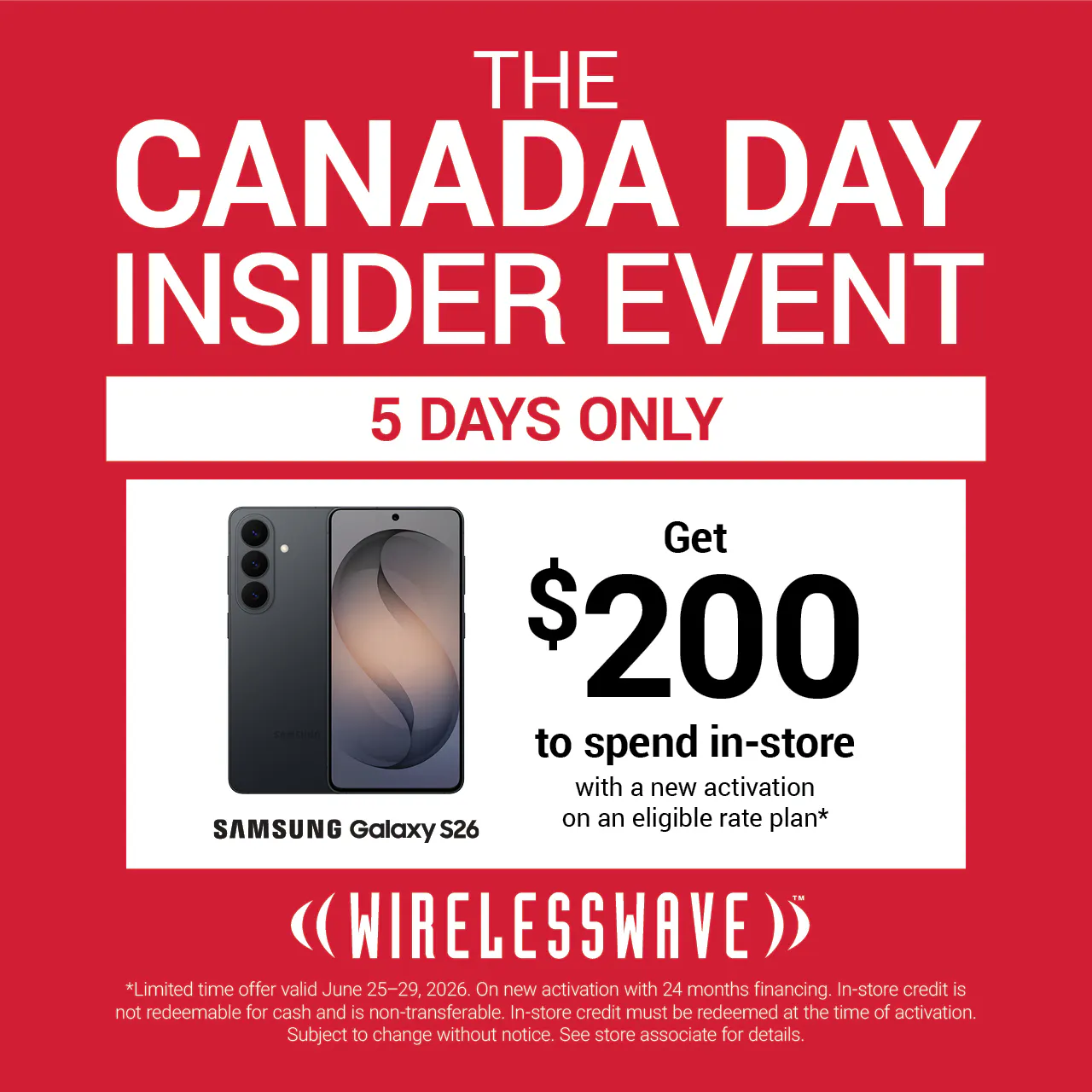 THE CANADA DAY INSIDER EVENT: 5 DAYS ONLY
