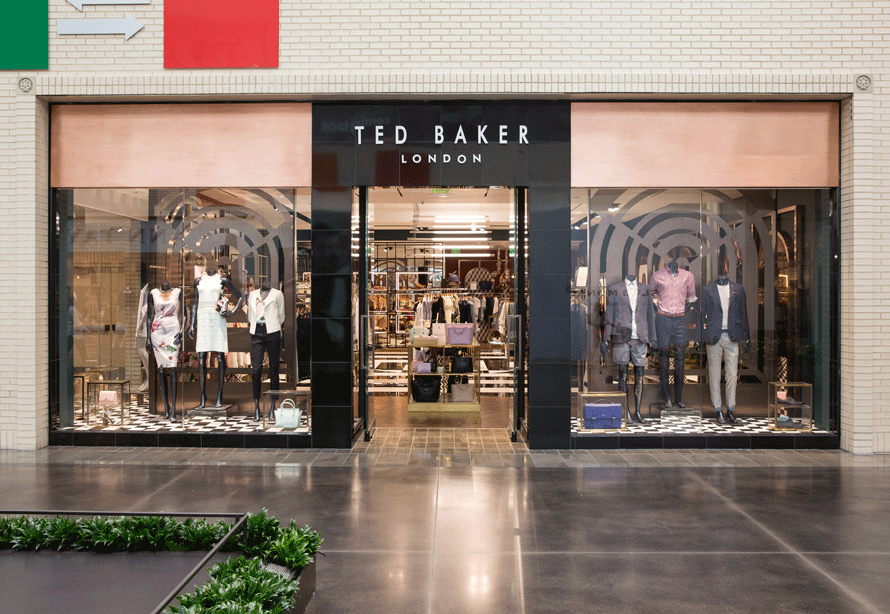 Ted Baker clothing shop on Regent Street in London, near Oxford Circus