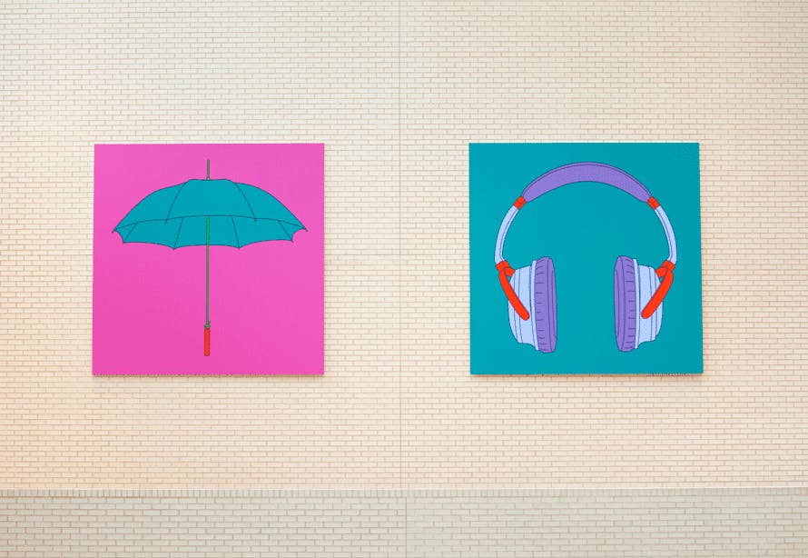 UNTITLED (UMBRELLA) AND UNTITLED (HEADPHONES), 2014